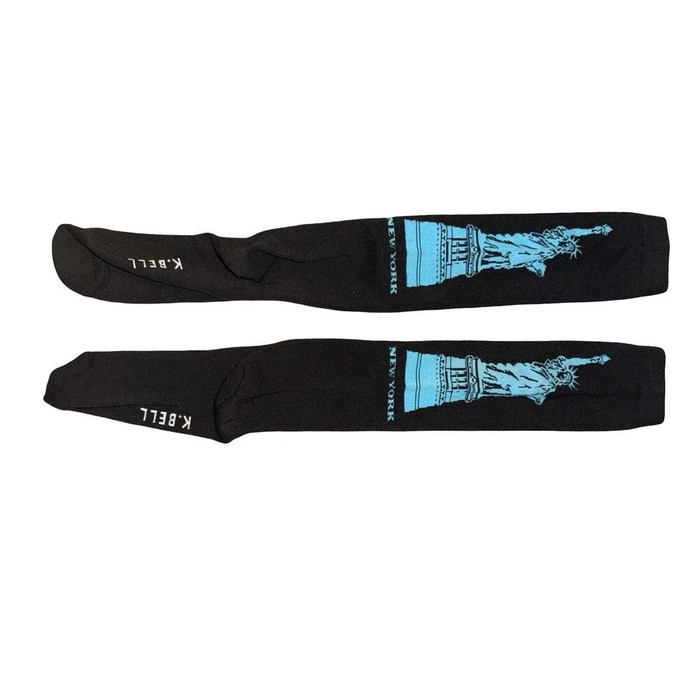 K Bell Knee High Socks Women’s 3 Pack Paris NYC Statue Novelty
